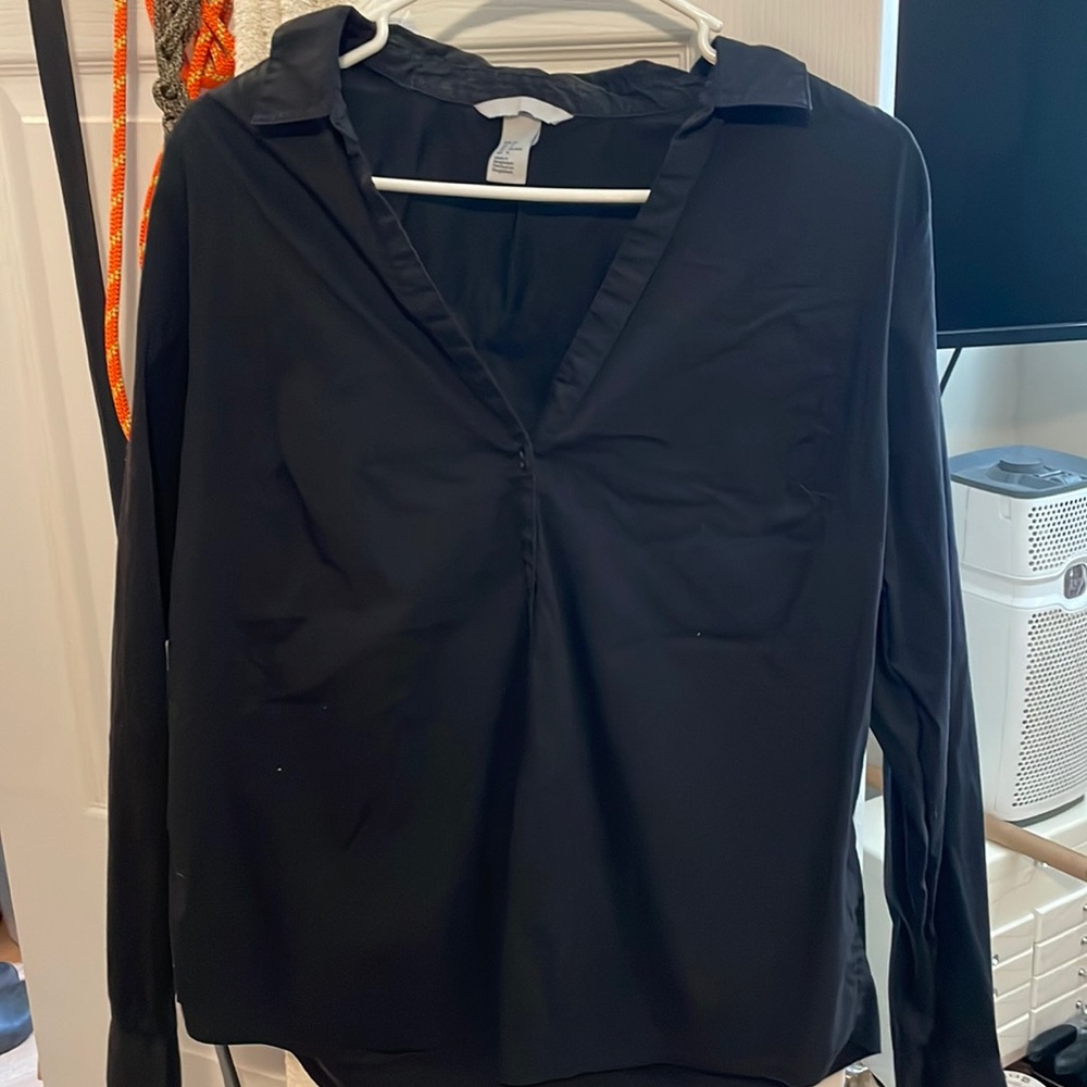 Black long sleeve button up